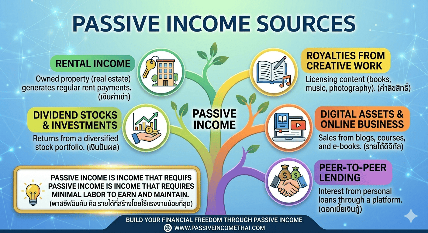 Passive Income คืออะไร และเข้าใจผิดตรงไหนบ้าง