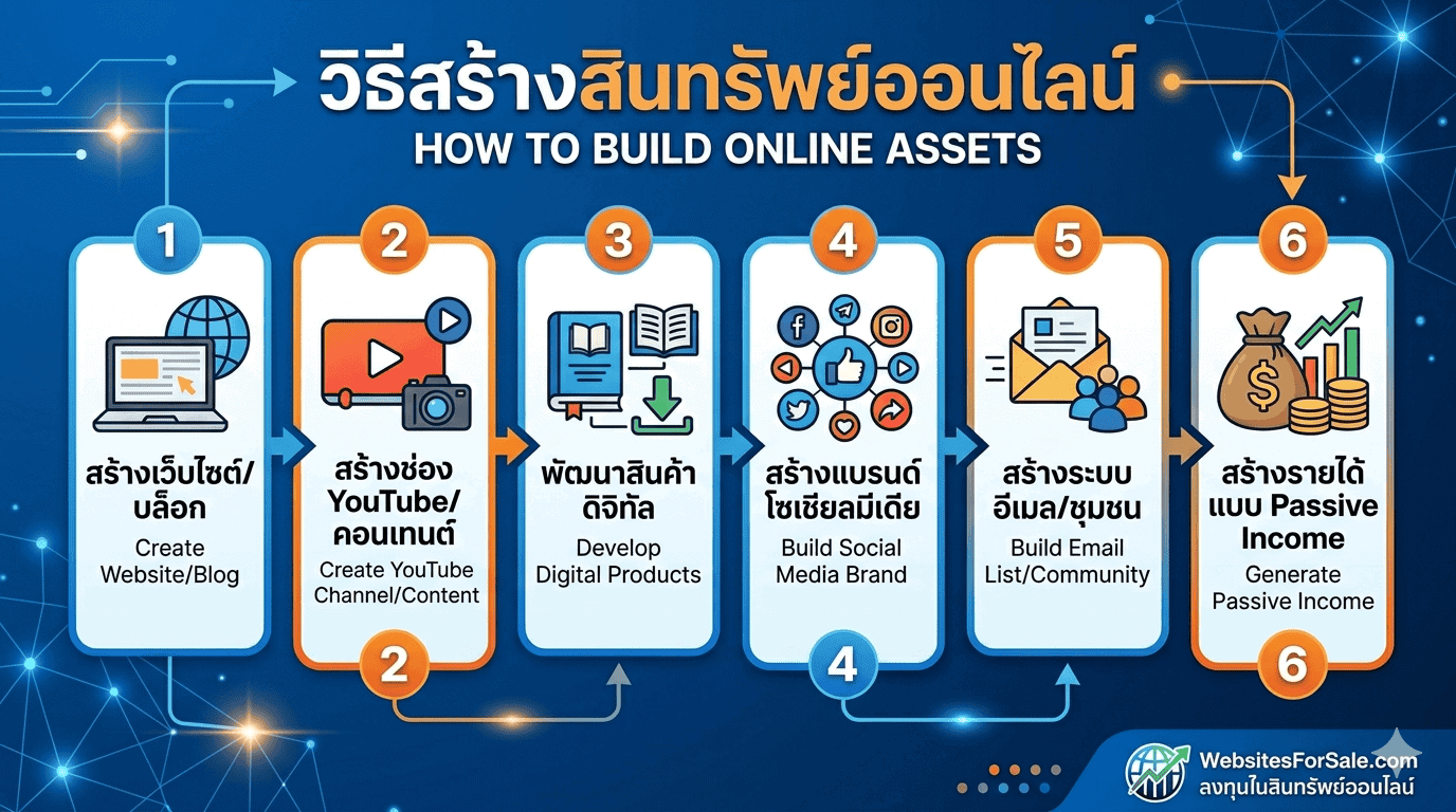 วิธีสร้างสินทรัพย์ออนไลน์ที่