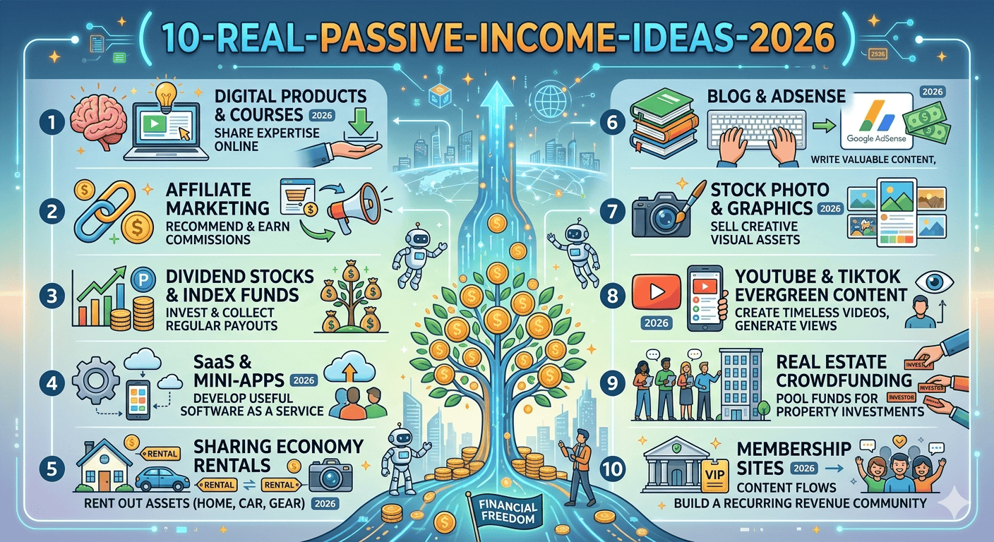 10 Passive Income ที่เริ่มได้จริง