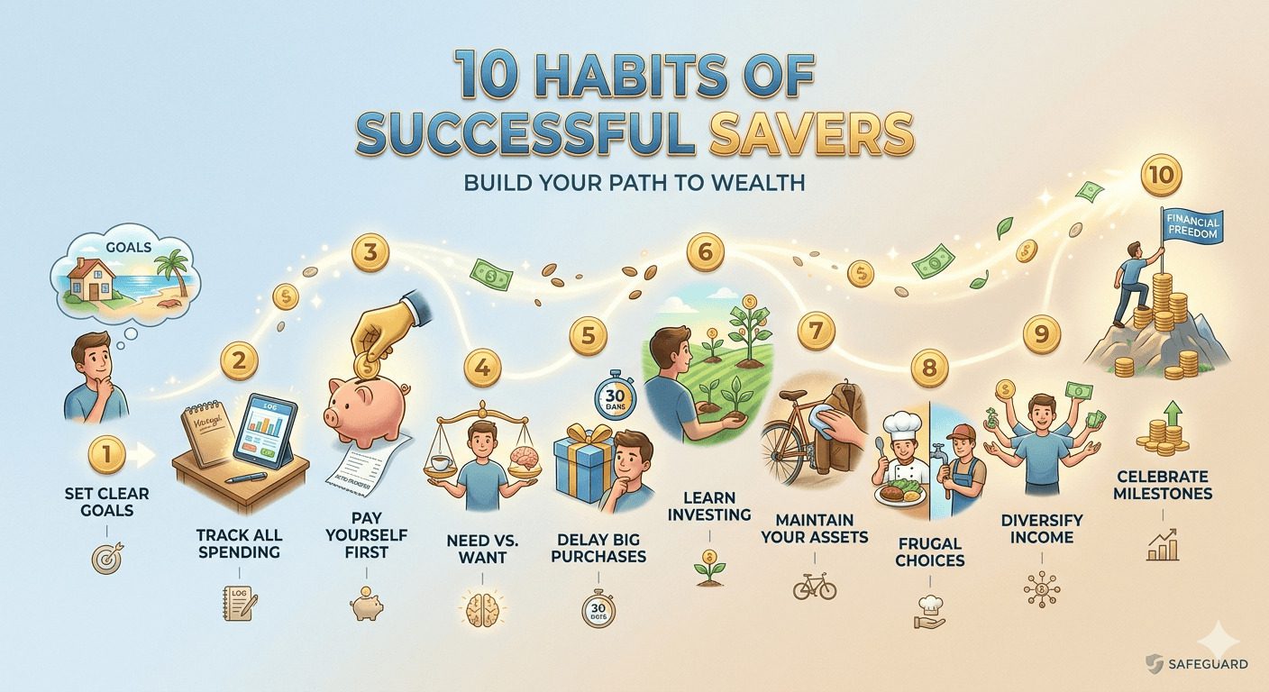 10 นิสัยของคนที่เก็บเงินเก่ง