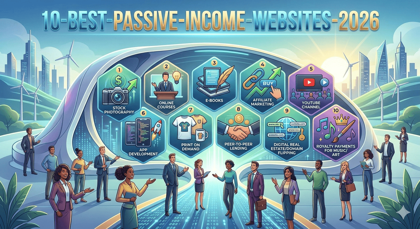 10 เว็บไซต์สร้างรายได้แบบ Passive Income