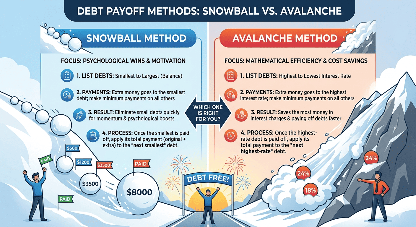 Snowball vs Avalanche Method แบบไหนดีกว่า