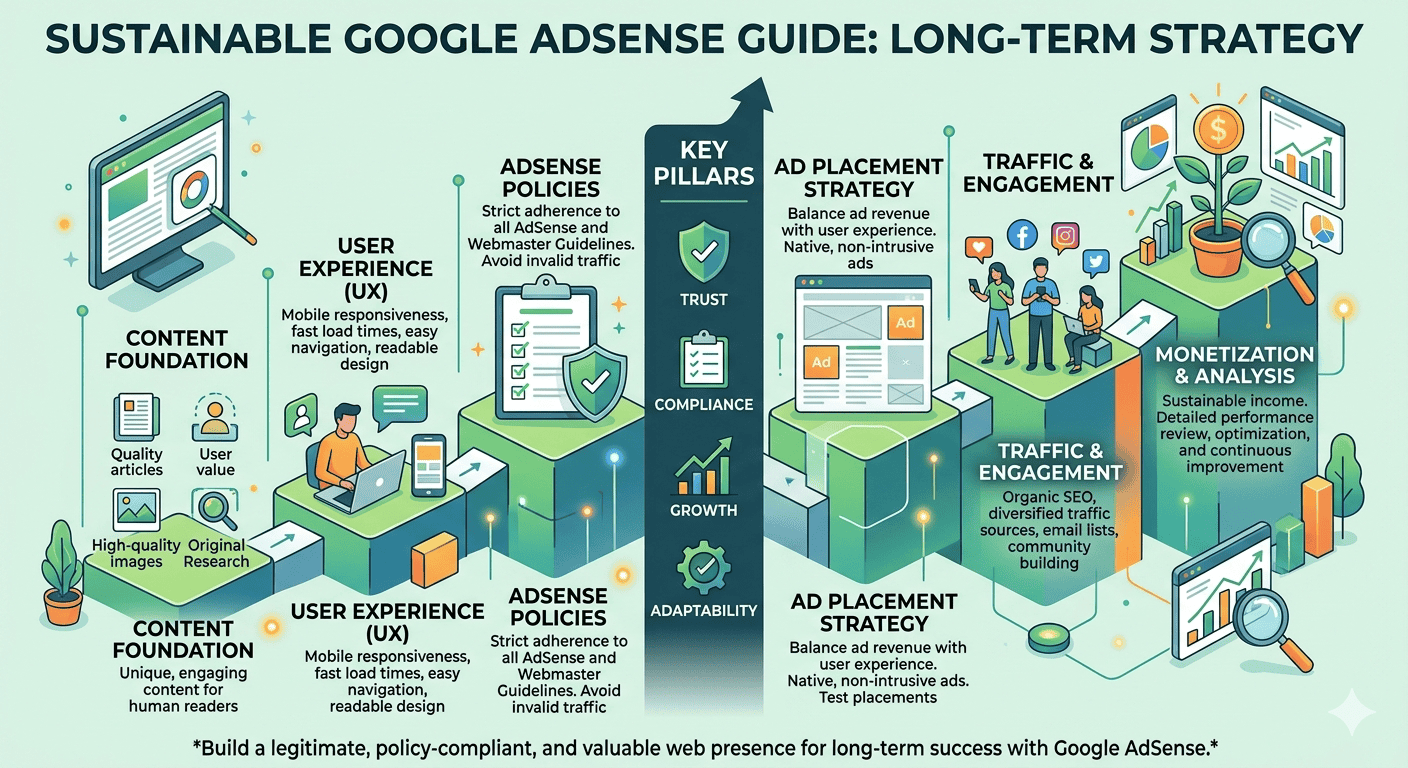 การทำเว็บ AdSense แบบยั่งยืน