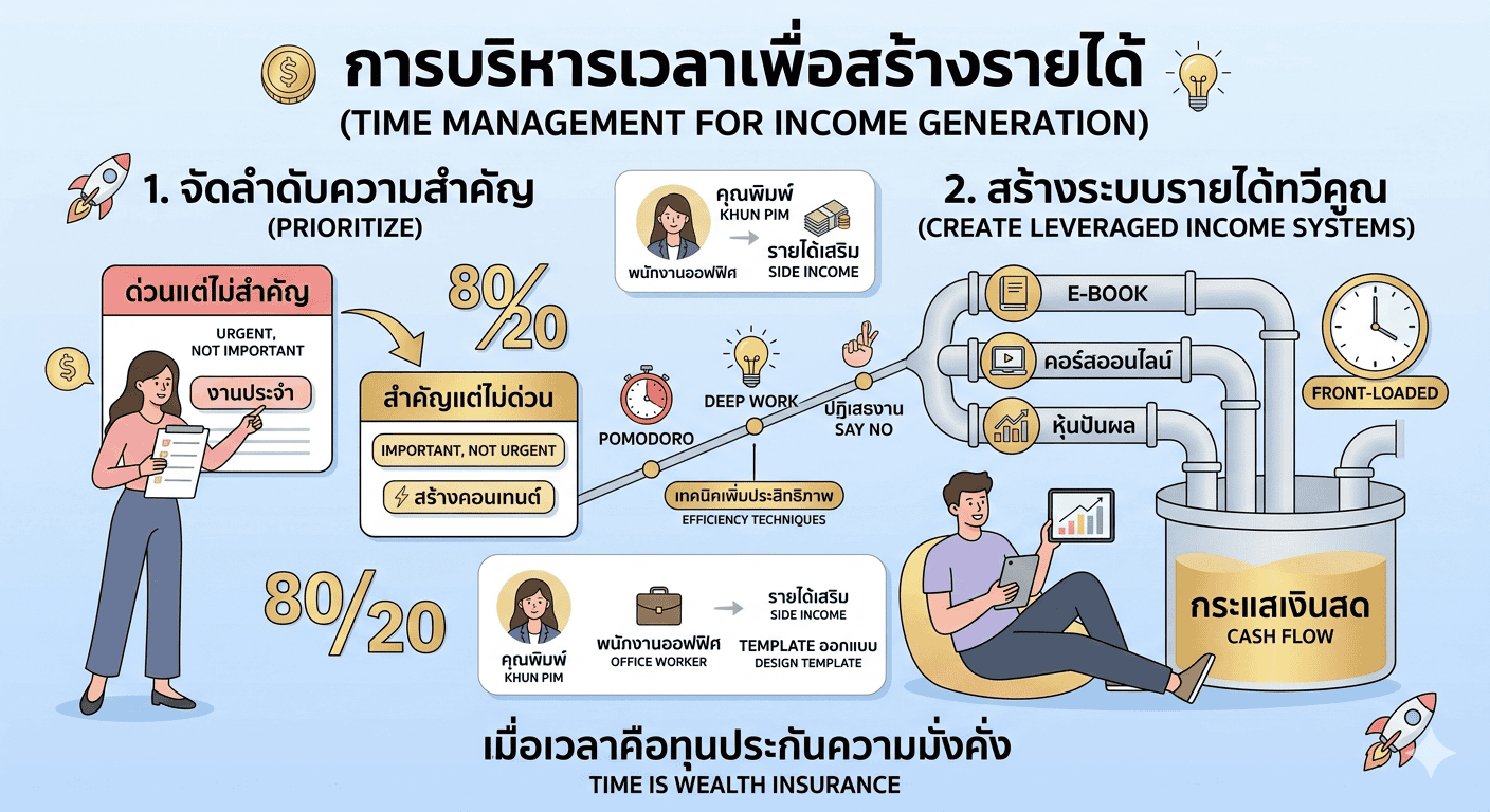 การบริหารเวลาเพื่อสร้างรายได้