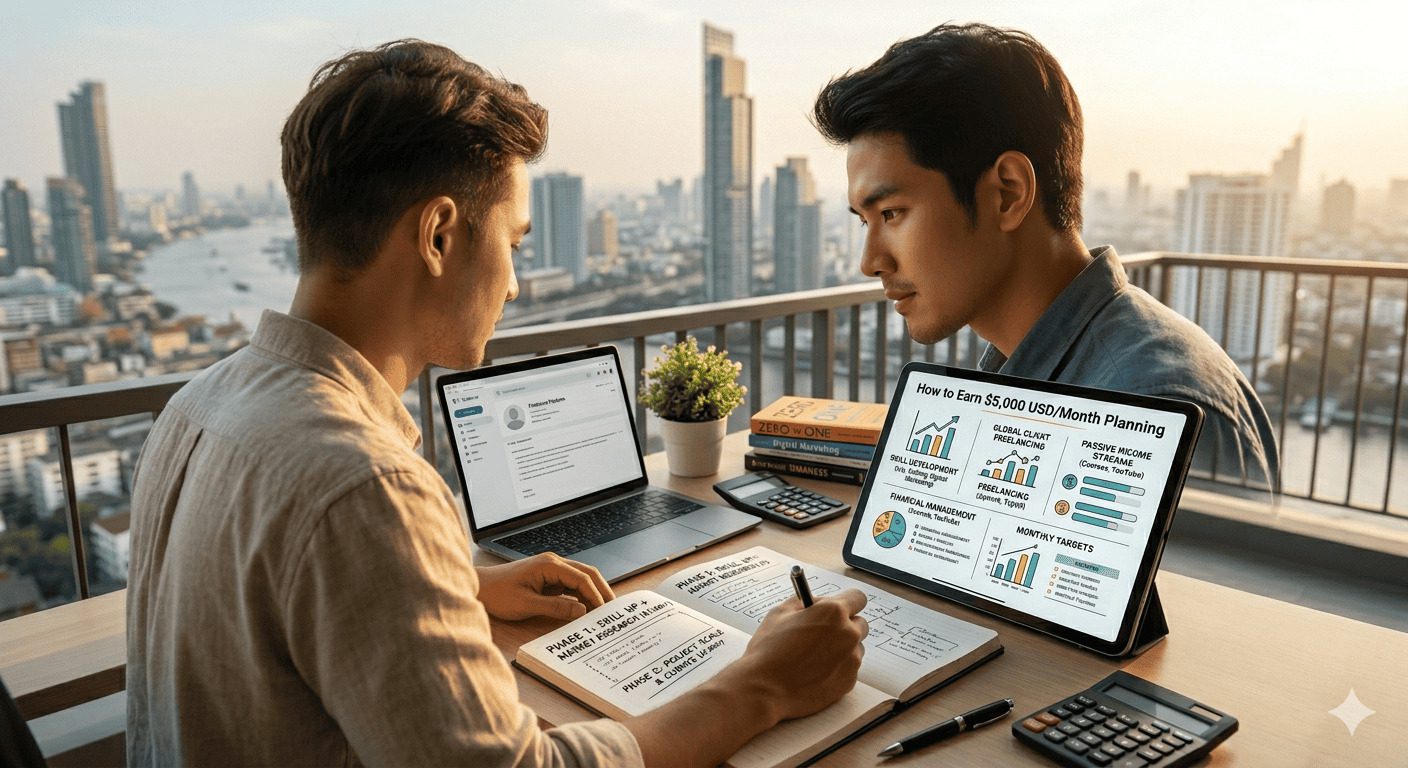 ทำรายได้ 5000 USDเดือน ต้องวางแผนยังไง