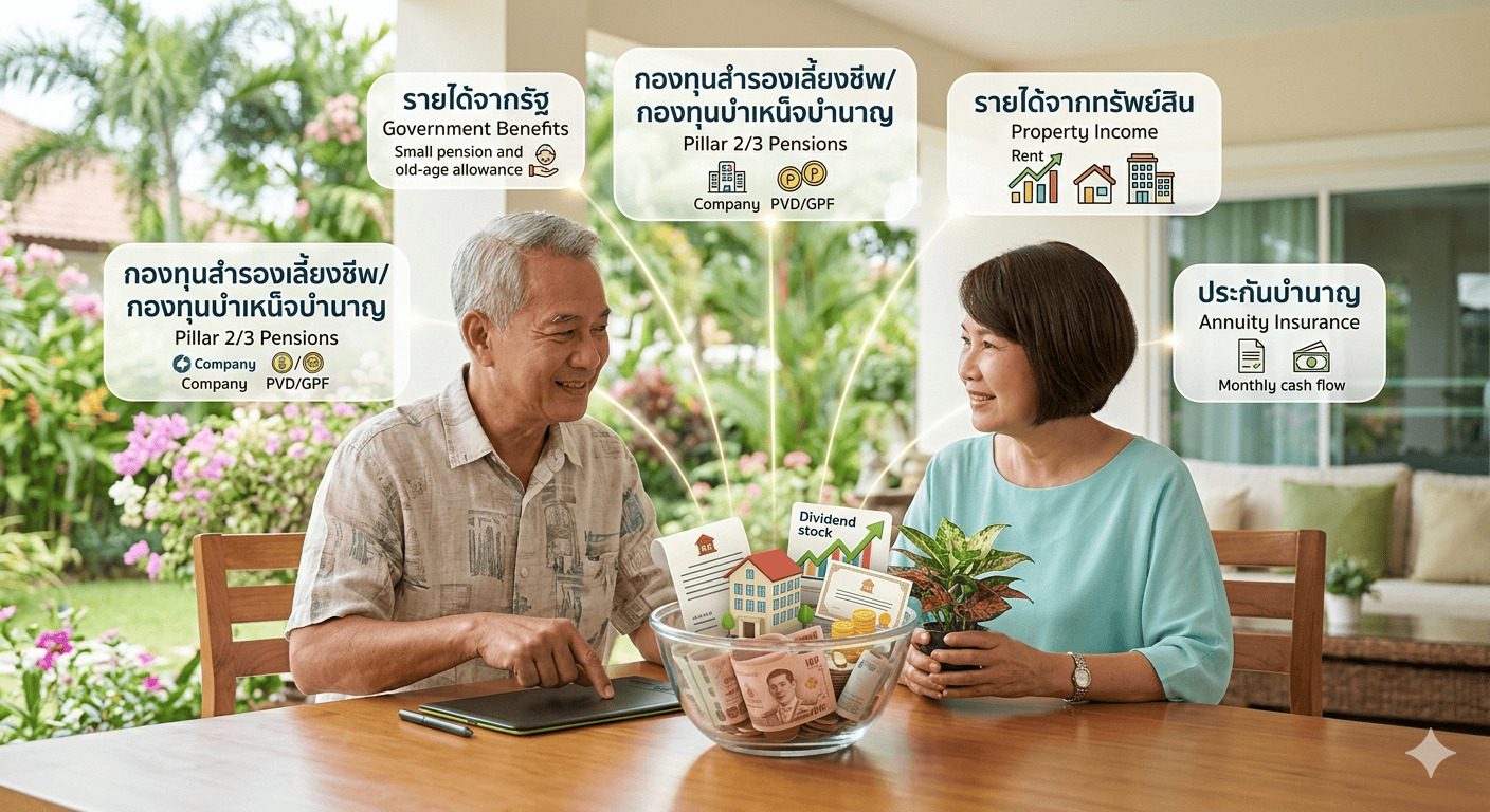 รายได้หลังเกษียณควรมาจากอะไร