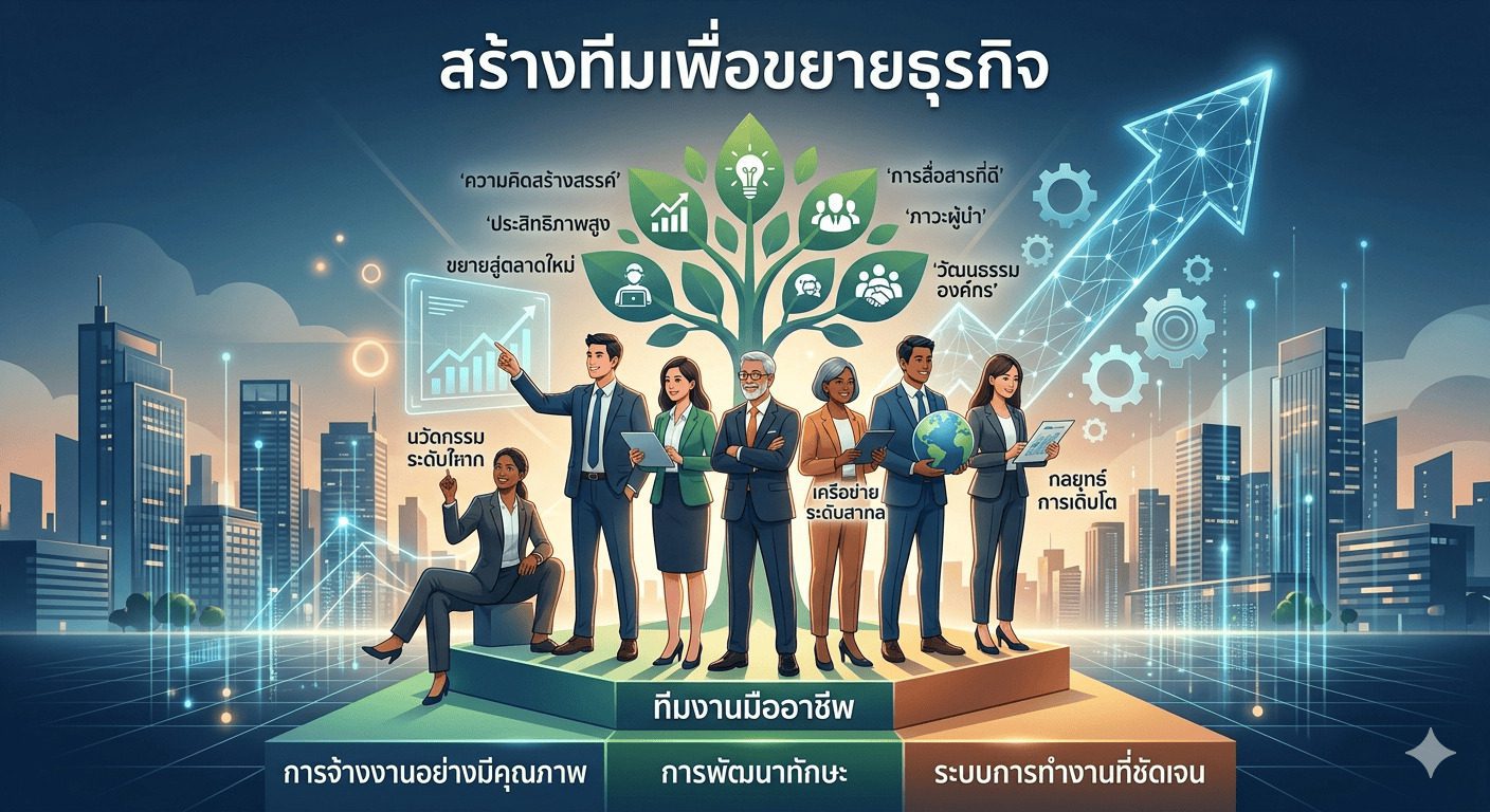 สร้างทีมเพื่อขยายธุรกิจ