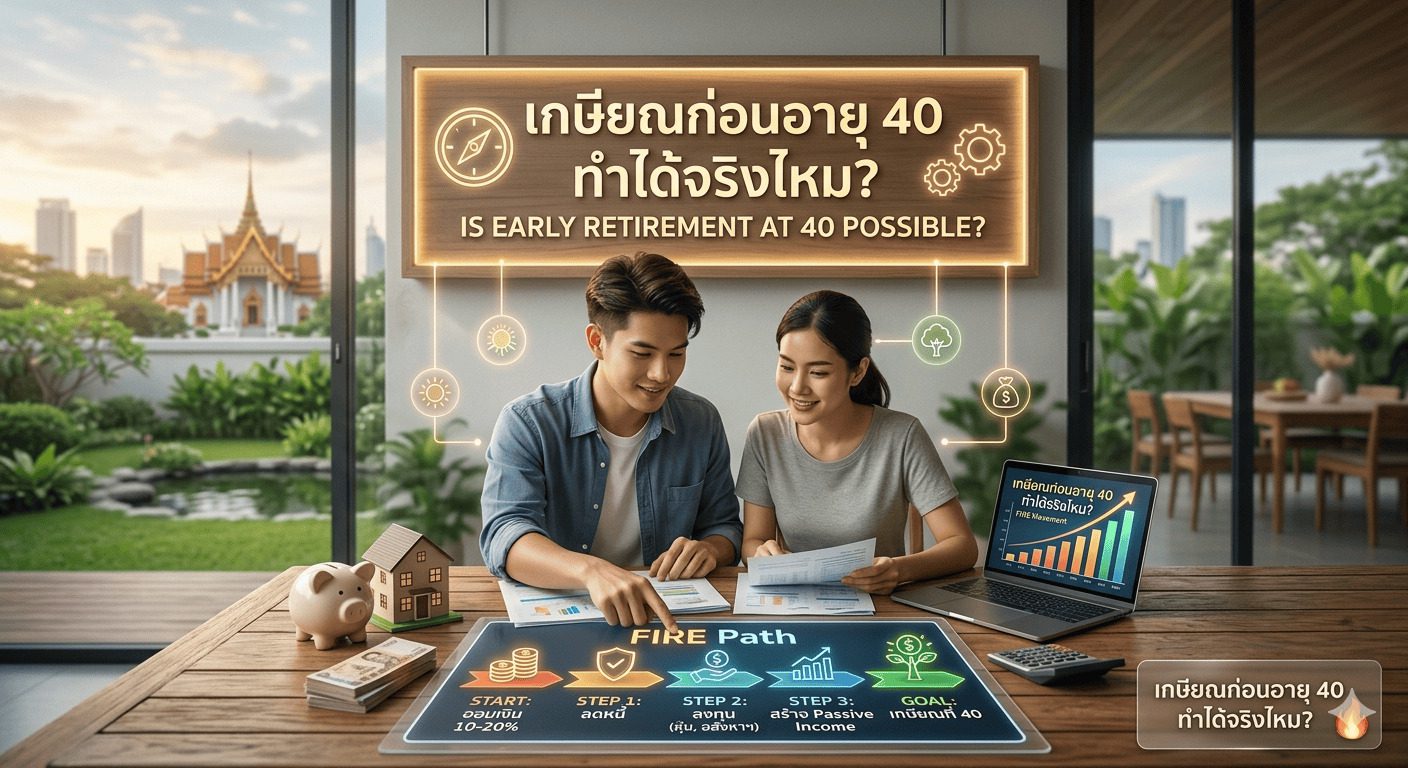 เกษียณก่อนอายุ 40 ทำได้จริงไหม