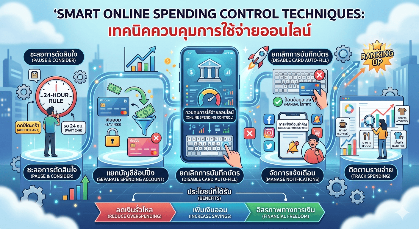 เทคนิคควบคุมการใช้จ่ายออนไลน์