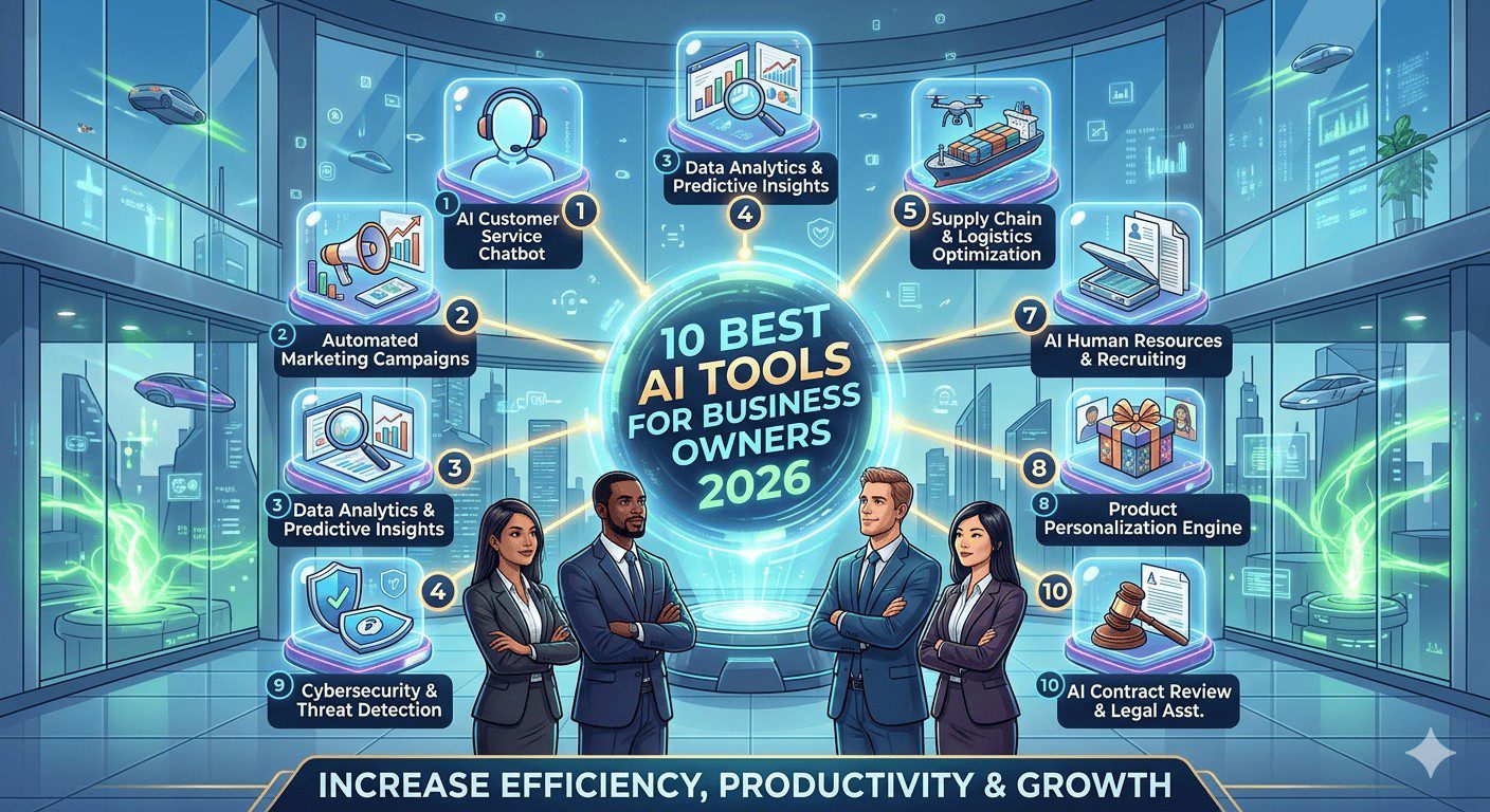 10 AI tools สำหรับเจ้าของธุรกิจ