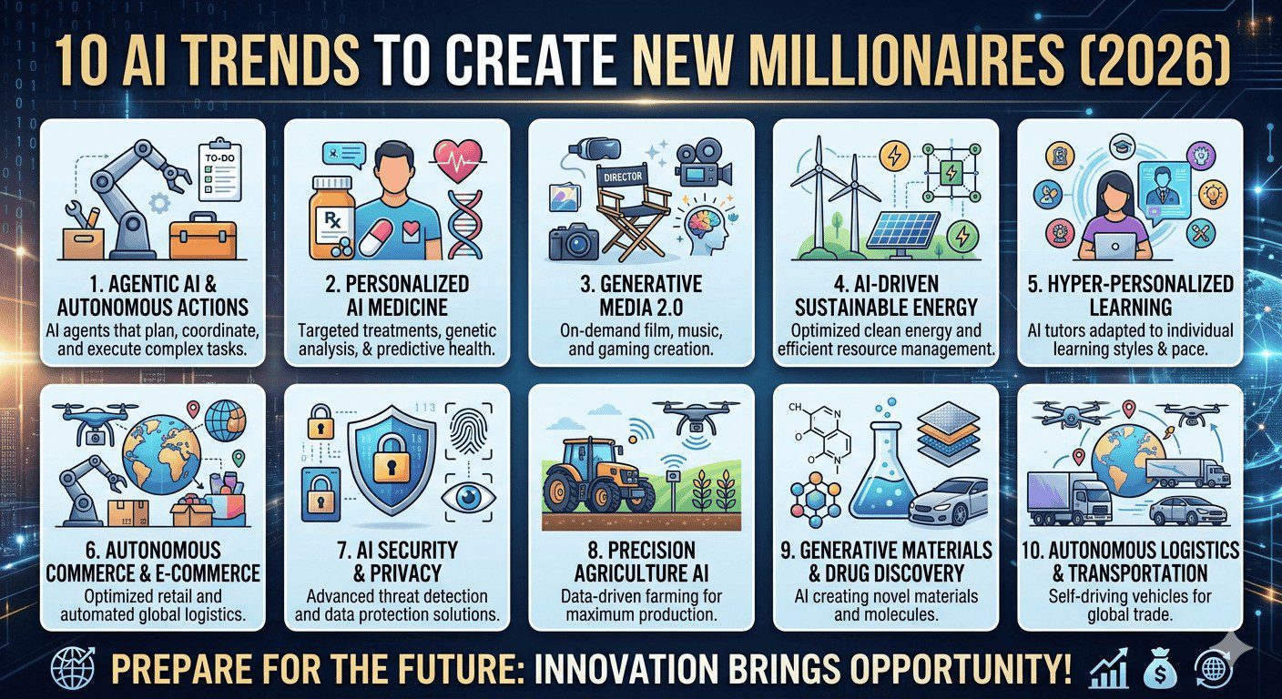 10 AI trends ที่จะสร้างเศรษฐีใหม่