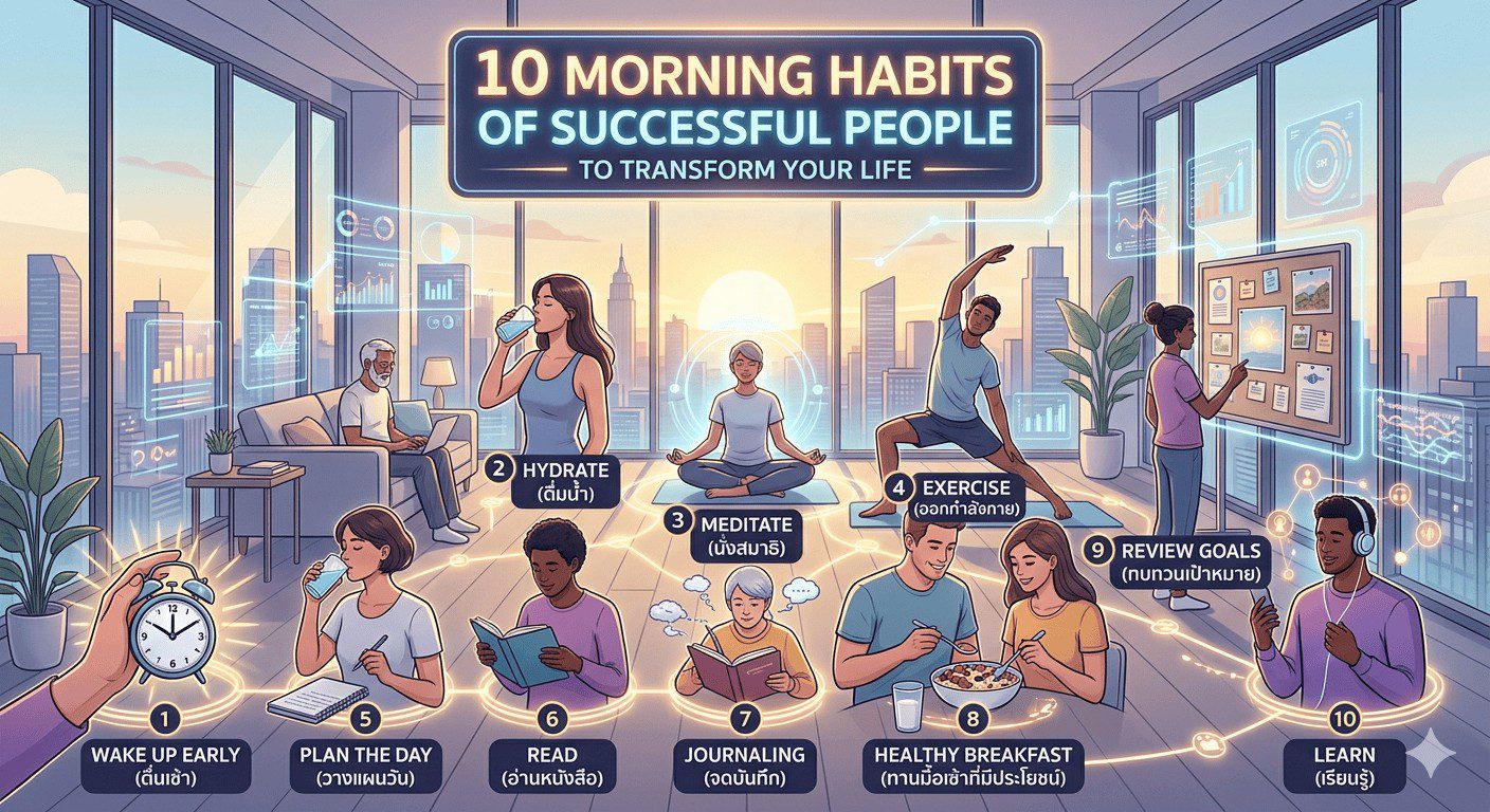 10 Morning habits ของคนสำเร็จ