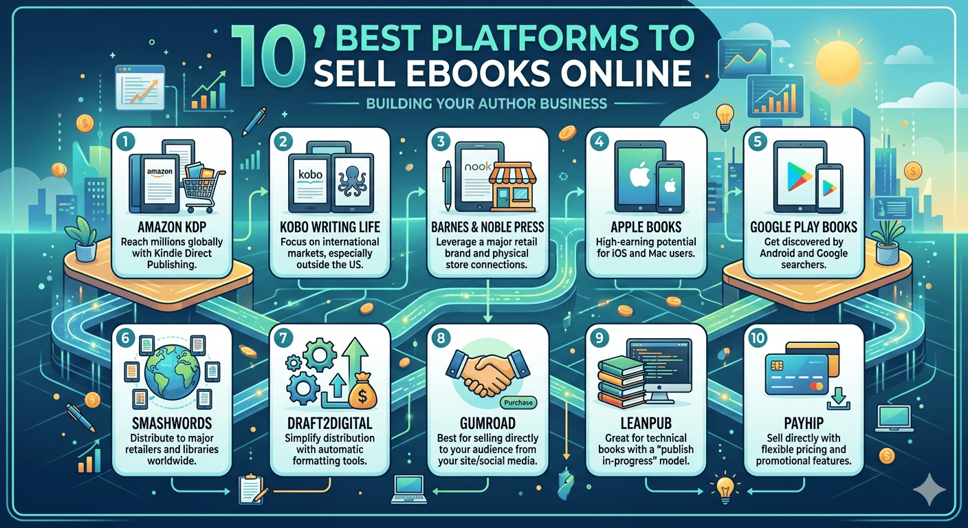 10 ช่องทางขาย eBook