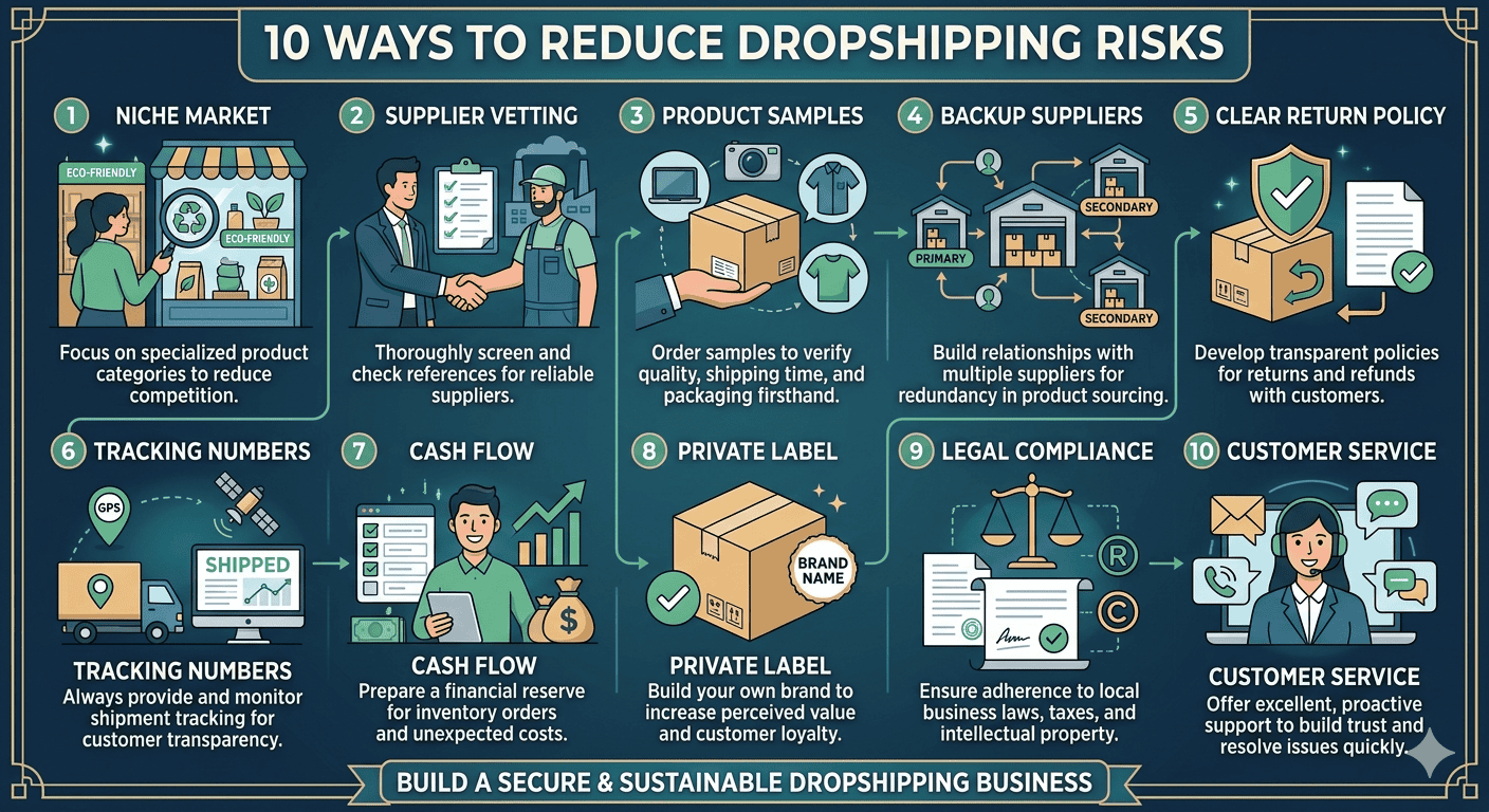 10 วิธีทำ Dropshipping แบบลดความเสี่ยง