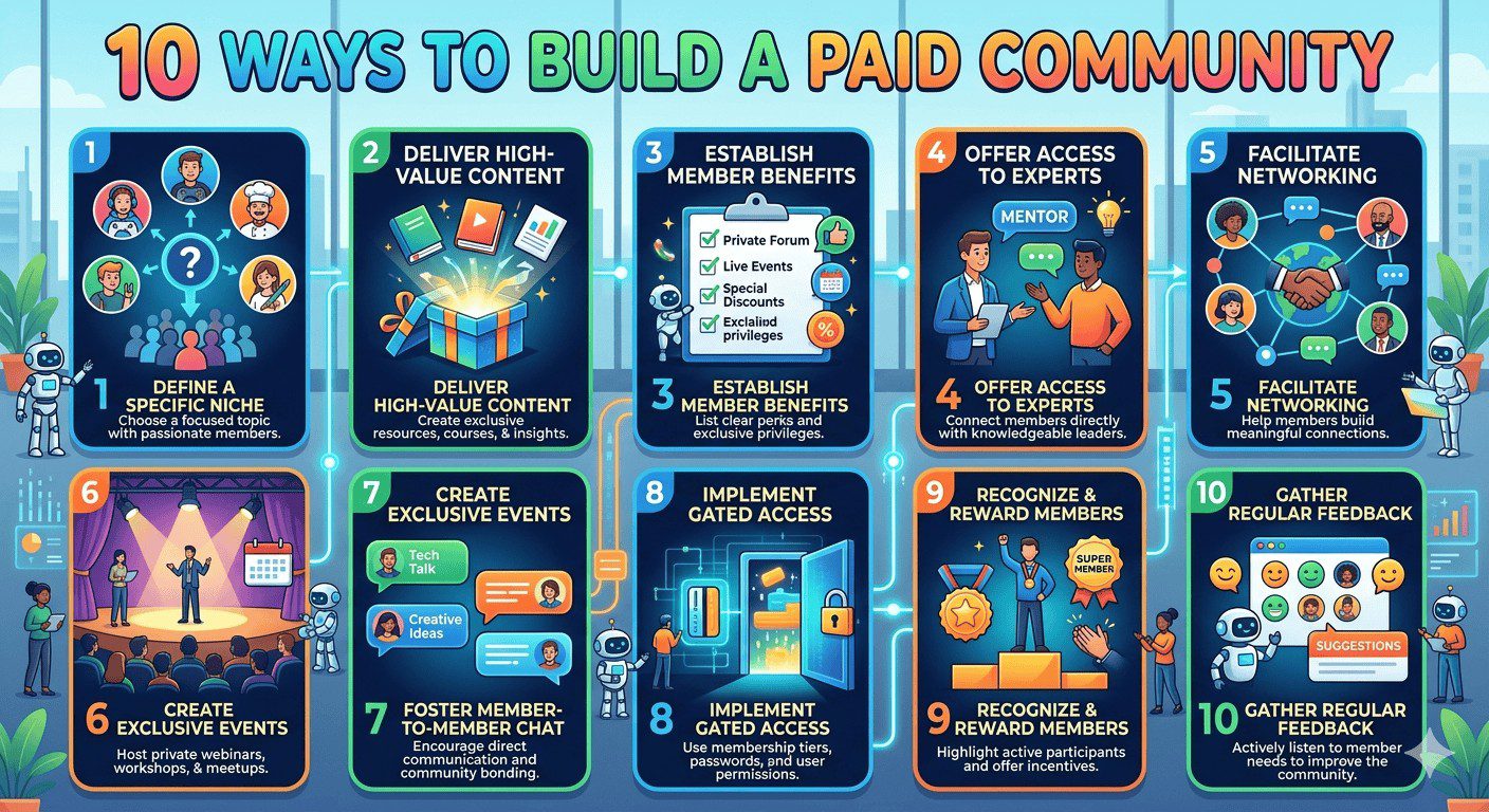 10 วิธีสร้าง community แบบเสียเงิน