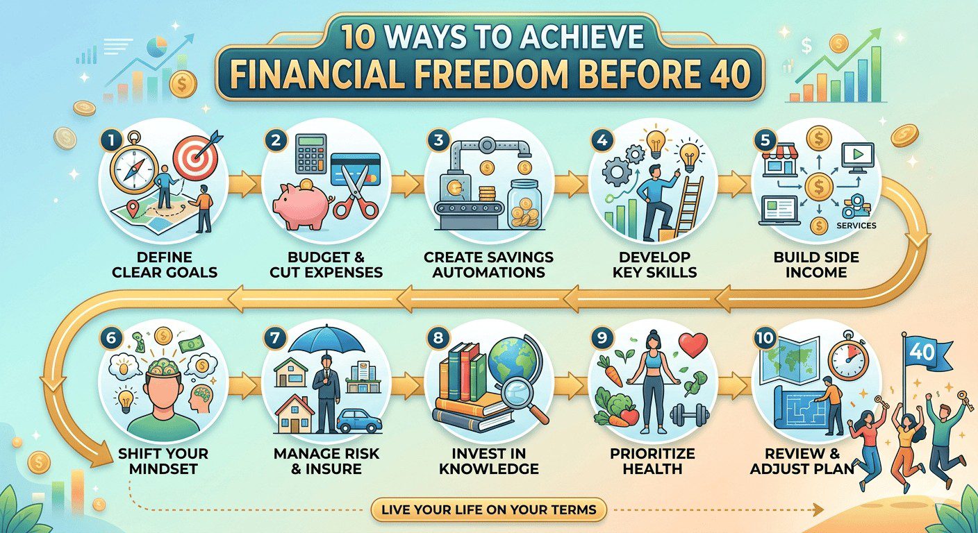 10 วิธีสร้างชีวิตอิสระก่อนอายุ 40