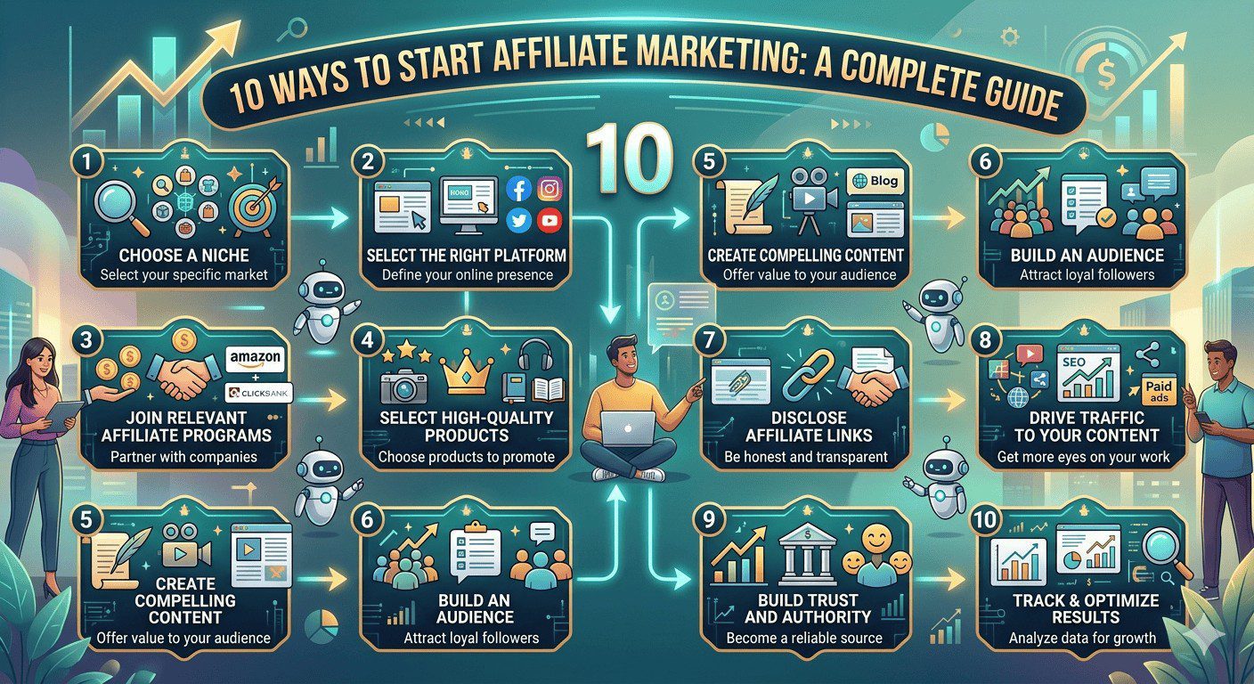 10 วิธีเริ่ม Affiliate Marketing