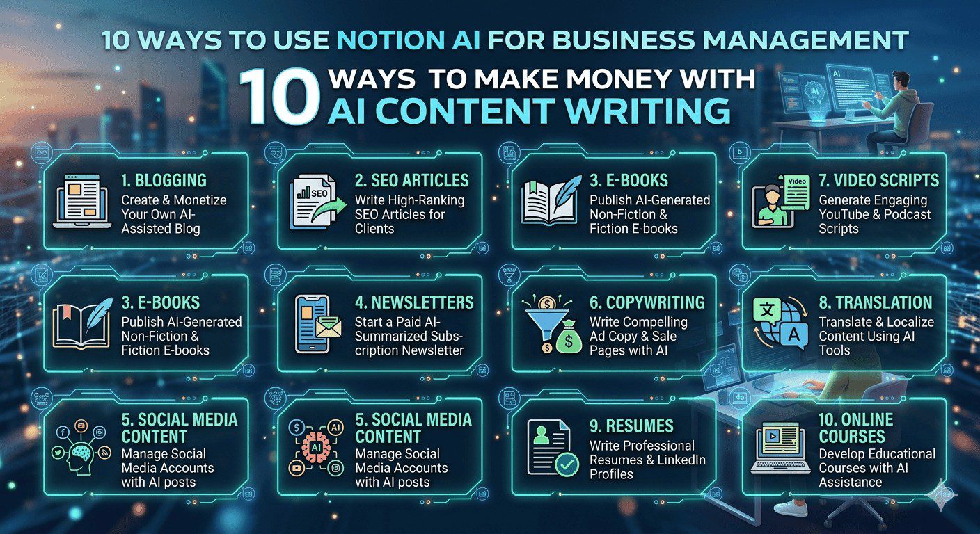 10 วิธีใช้ Notion + AI จัดการธุรกิจ