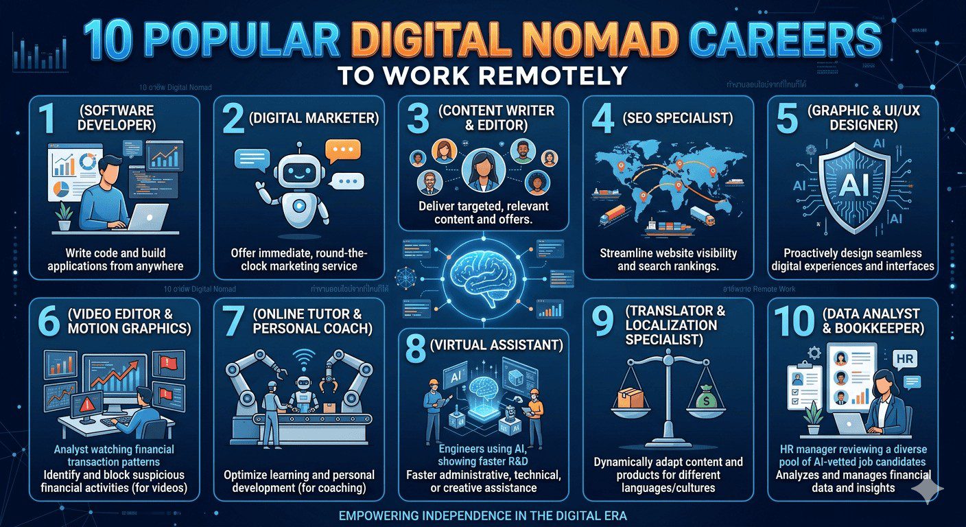 10 อาชีพ Digital Nomad