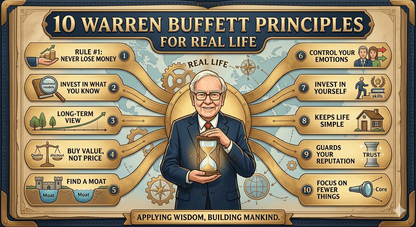 10 แนวคิดของ Warren Buffett ที่ใช้ได้จริง